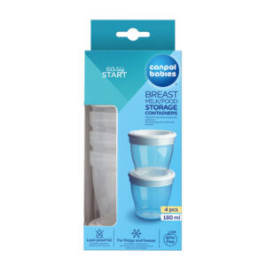 Canpol babies, Food storage containers 180ml - 4 pcs.