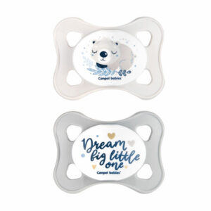 Canpol babies,  Symmetrical Silicone Soother 0-2m - MINI 2 pcs