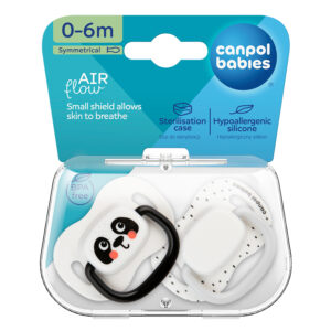 Canpol babies, symmetrical Silicone pacifier 0-6m - Babies Boo 2pcs.