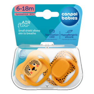 Canpol babies, Symmetrical Silicone Pacifier 6-18m - BabiesBoo 2pcs.