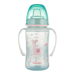 Canpol babies, EasyStart Training Cup with Glowing Handles - 240 ml Exotic Animals