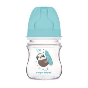 Canpol babies, EasyStart Anti-colic Wide Neck Bottle - 120ml EXOTIC ANIMALS