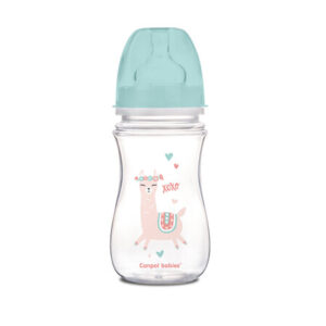 Canpol babies, EasyStart Anti-colic Wide Neck Bottle - 240ml EXOTIC ANIMALS