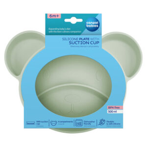 Canpol babies, Silicone Suction Plate - 500ml BEAR