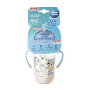 Canpol babies, Non-spill cup with weighted straw - 270ml BONJOUR PARIS