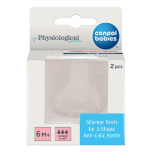 Canpol babies, Silicone Teat for S-Shape Bottle L (medium) - 2 pcs