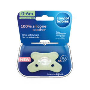 Canpol babies, DIFRAX Symmetrical 100% Silicone Soother 0-6 m (1 pc)