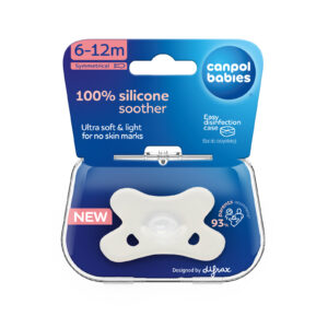 Canpol babies, DIFRAX Symmetrical 100% Silicone Soother  6-12m (1 pc)