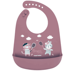 Canpol babies, Silicone Bib with Pocket - BONJOUR PARIS