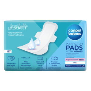 Canpol babies, Discreet Postpartum Pads With Wings Night