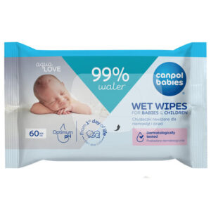 Canpol babies, Wet Wipes for Babies & Children 99% water, 60 pcs