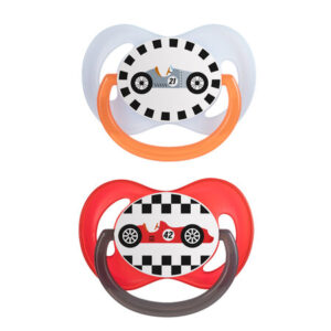 Canpol babies, Silicone Symmetrical Soother 0-6m - RACING 2pcs
