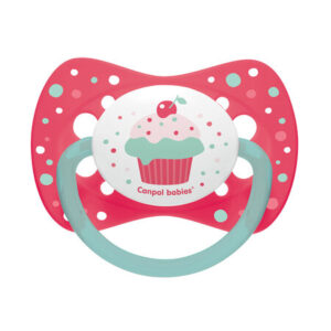 Canpol babies, Silicone Symmetrical Soother 6-18m - CUPCAKE