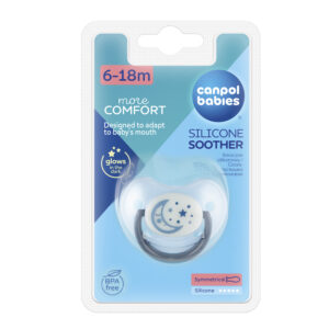 Canpol babies, Silicone Orthodontic Soother 6-18m - NIGHT DREAMS