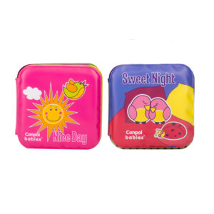 Canpol babies, Soft Activity Book with Squeaker DAY&NIGHT (2 pcs)